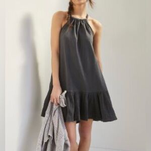 DAILY PRACTICE BY ANTHROPOLOGIE FRIDA CROSS-BACK MIDI DRESS